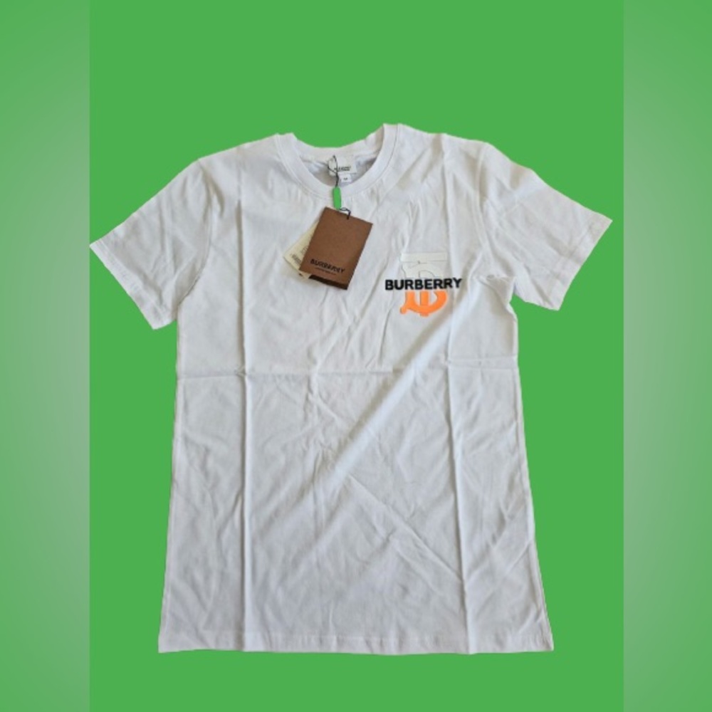 Burberry White New Model T-Shirt